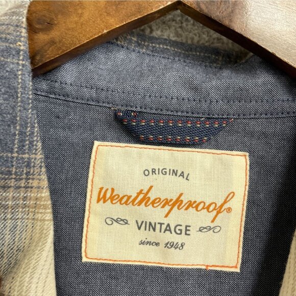 NEW Weatherproof Vintage Men's L Plaid Long Sleeve Button-Down Flannel Shirt - Picture 5 of 9